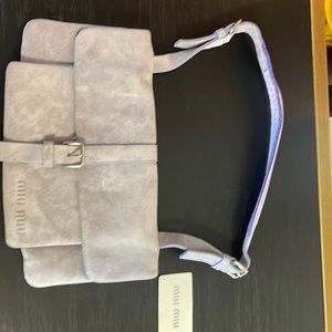 Brand New, Never Used Miu Miu Gray/Lavender Bag